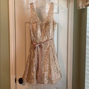 Speechless Gold Sequin Dress